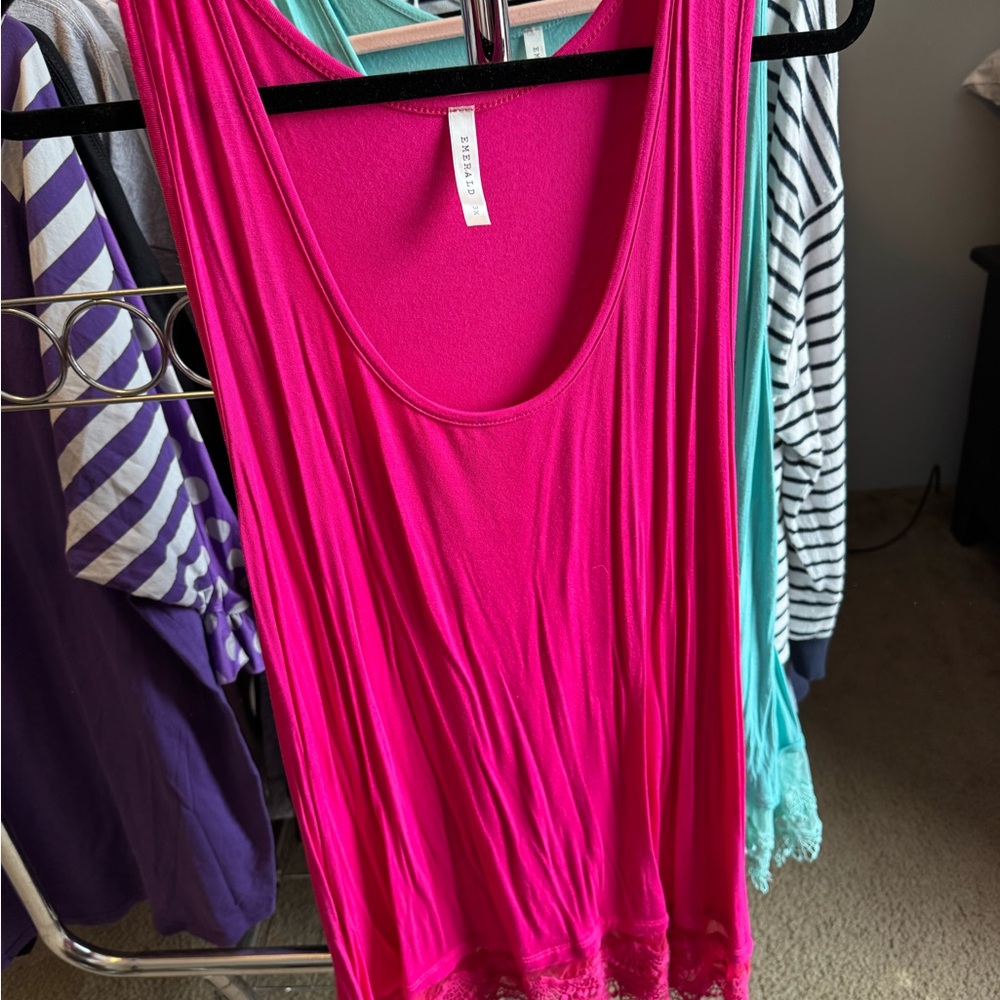 Fuchsia Sleeveless Top